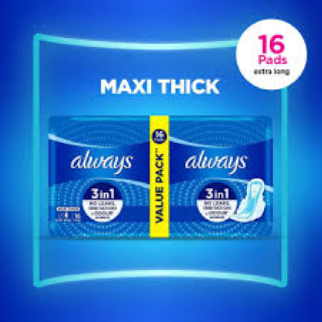 ALWAYS MAXI THICK EXTRA LONG DUOS NIGHT 8X14
